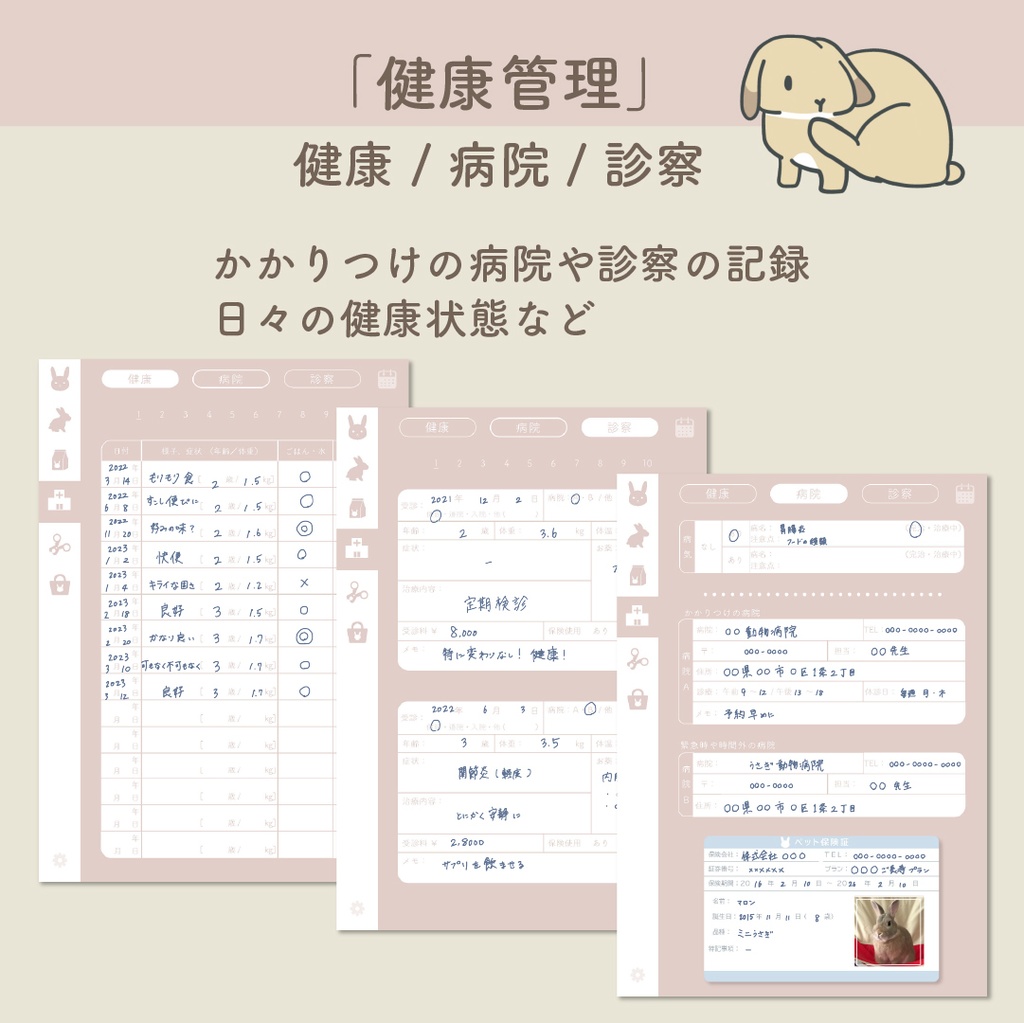 🐰「PetLog -usagi-」