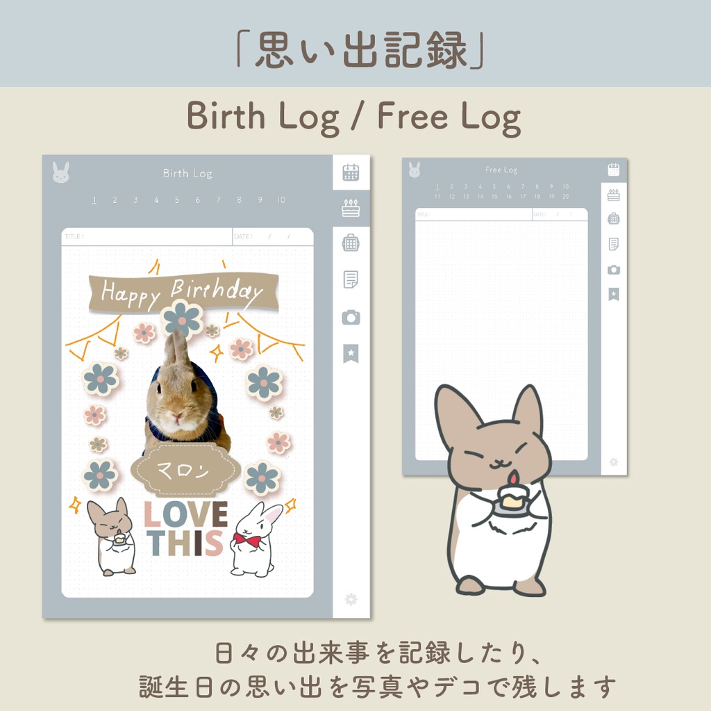 🐰「PetLog -usagi-」