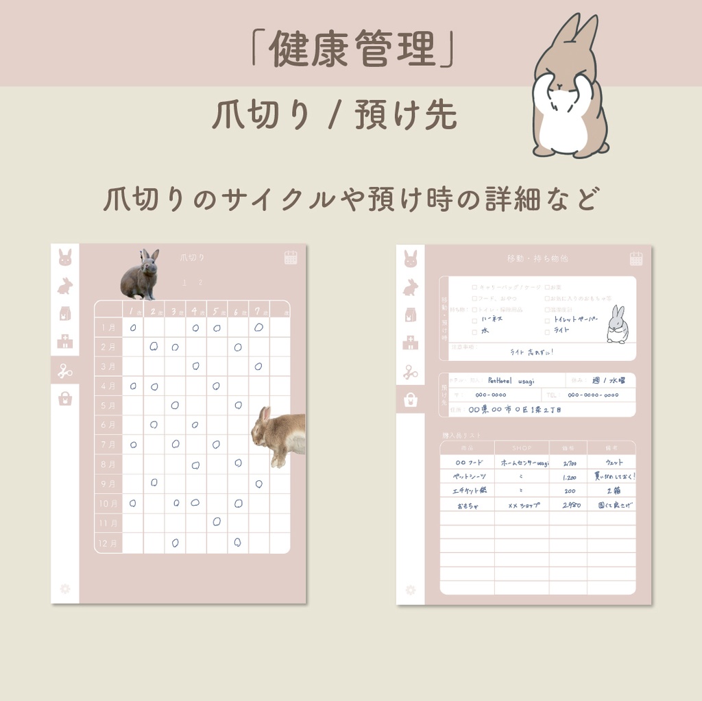 🐰「PetLog -usagi-」