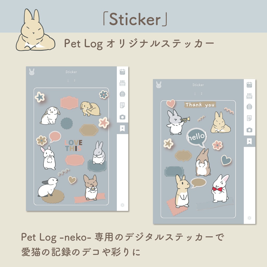 🐰「PetLog -usagi-」