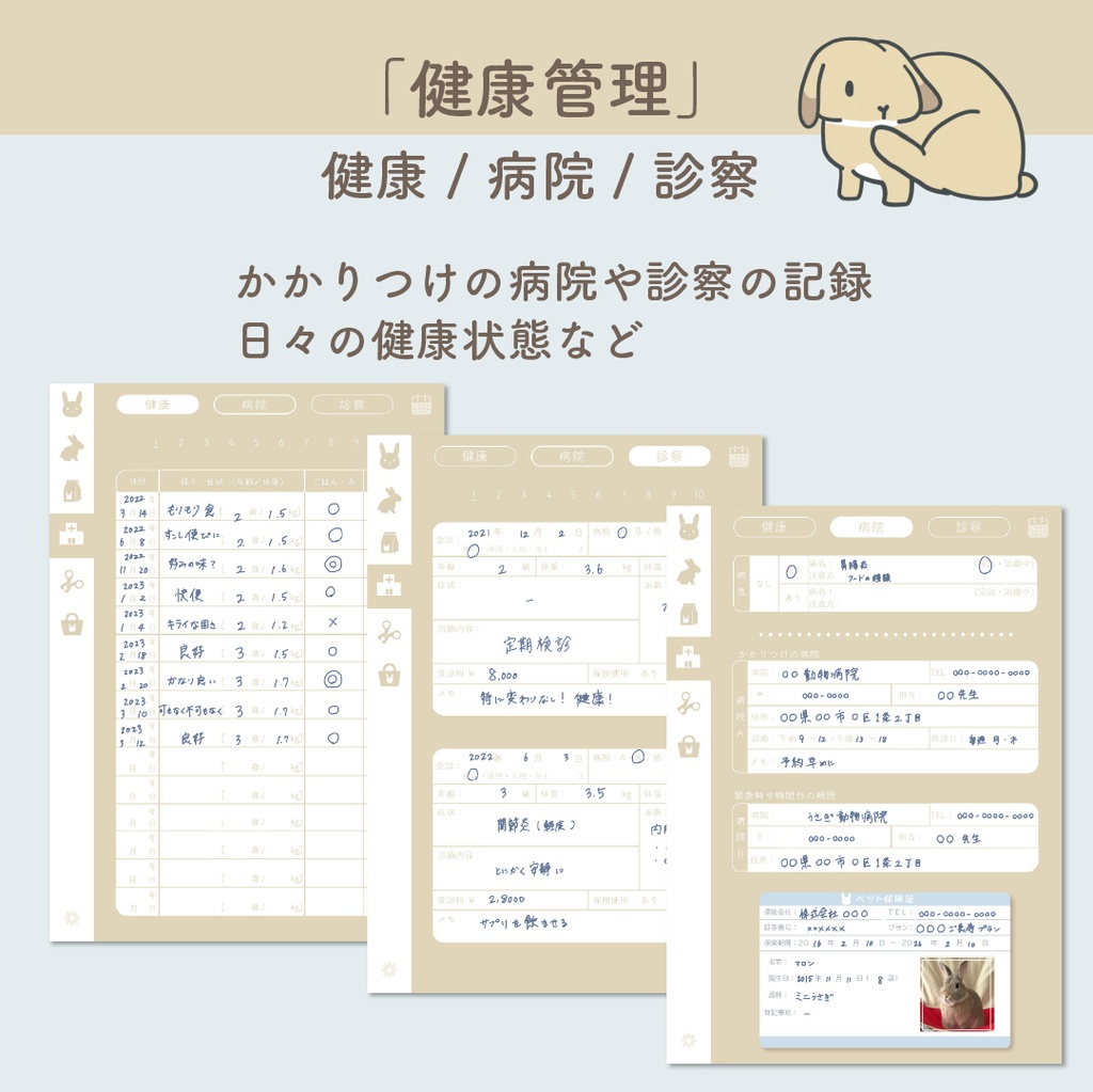 🐰「PetLog -usagi-」