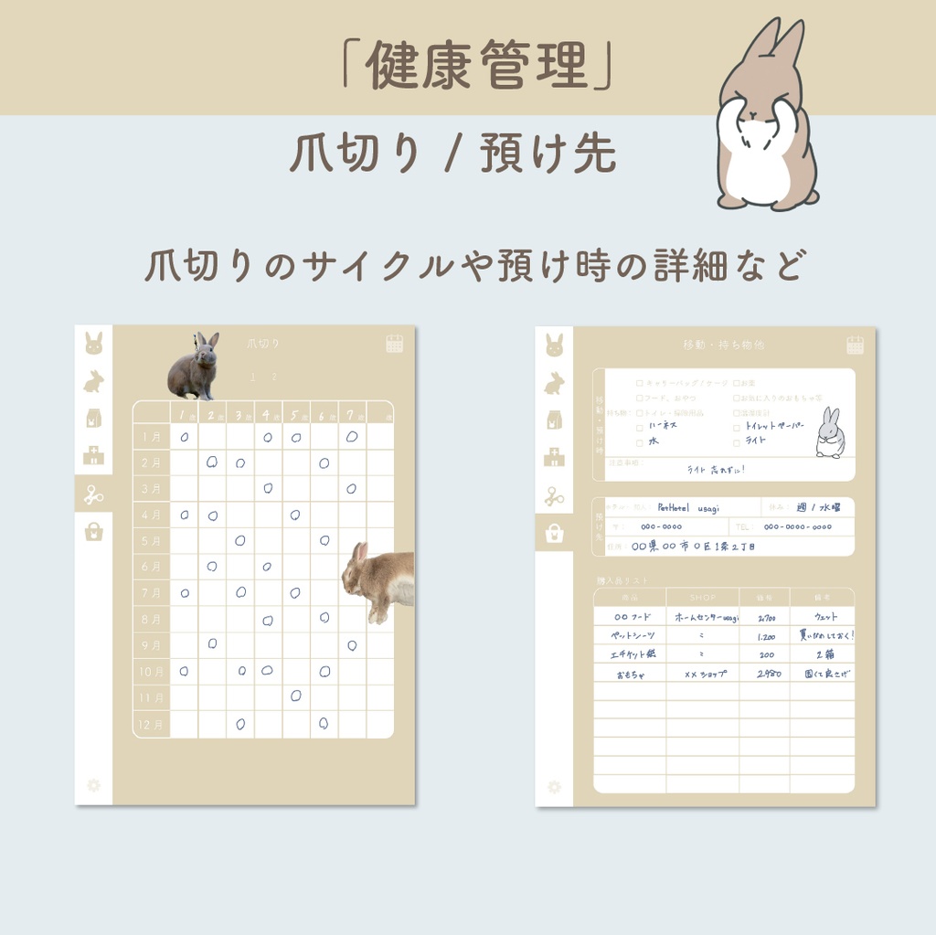 🐰「PetLog -usagi-」
