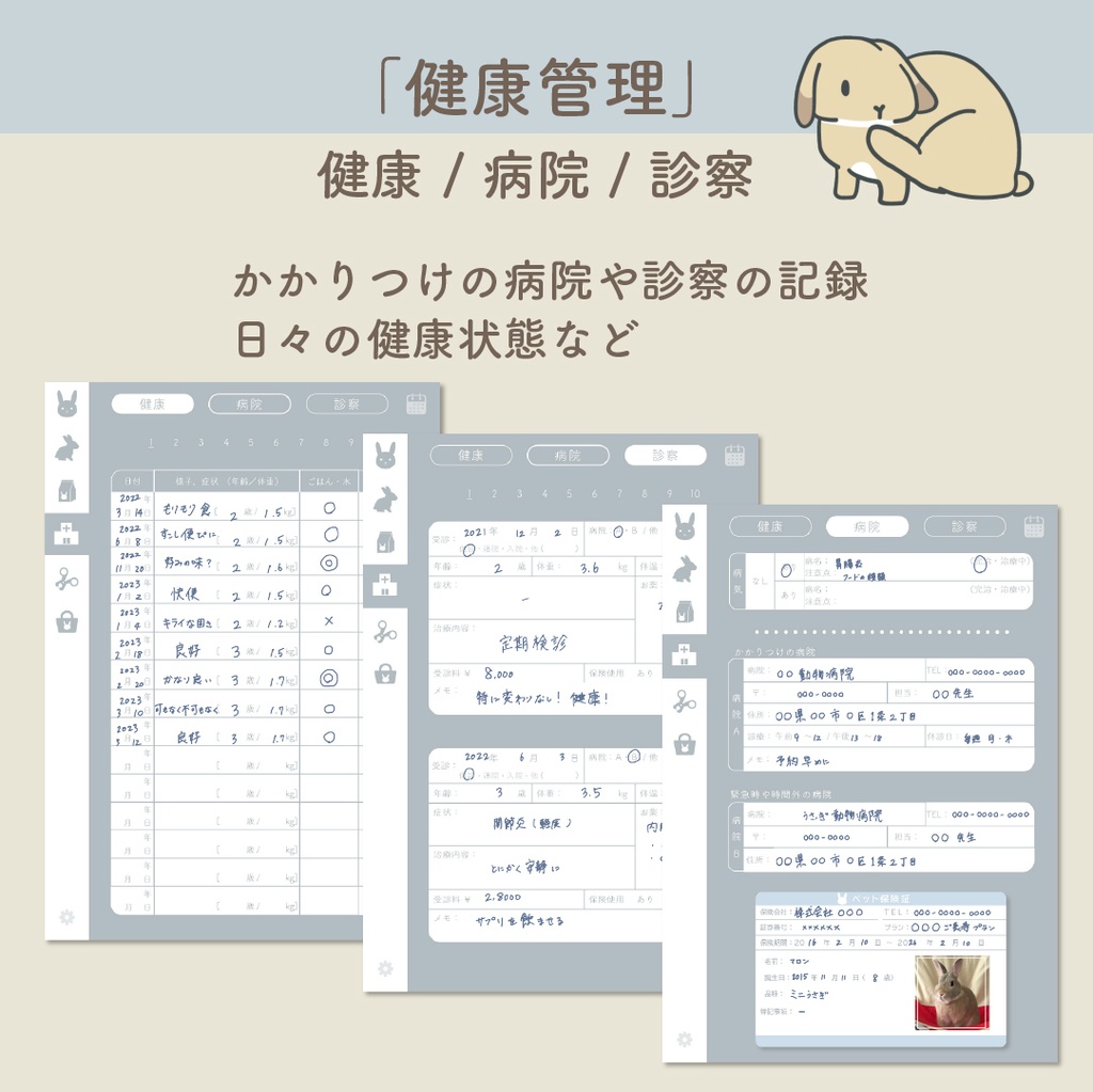 🐰「PetLog -usagi-」