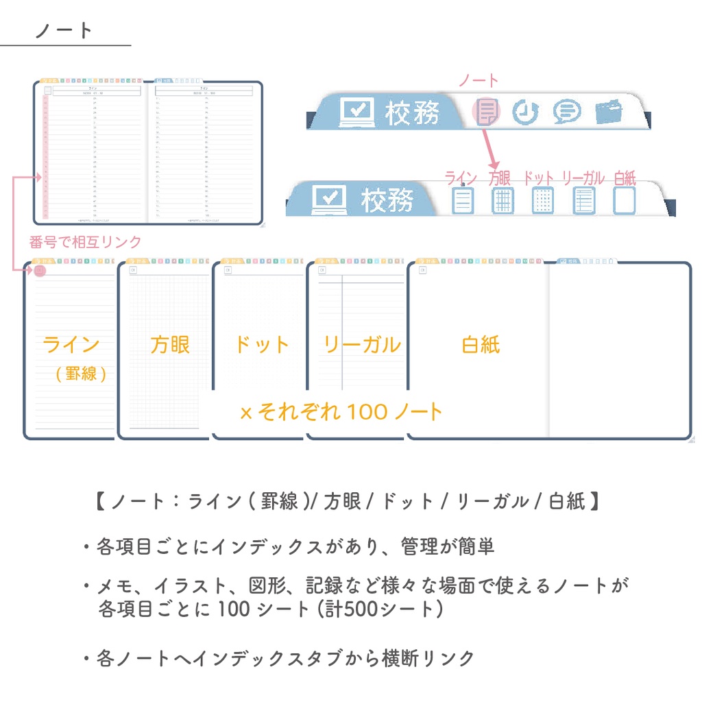 2025年度「先生手帳 特別支援 小学校版」【色:ネイビー】
