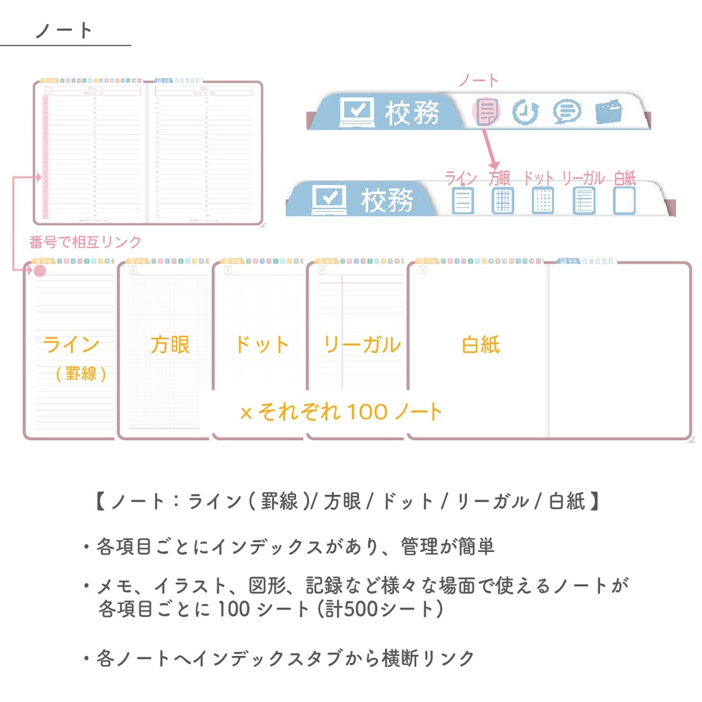 2025年度「先生手帳 特別支援 中学校版」【色:サクラ】