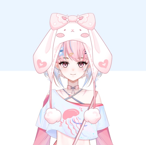 【Vts】【VTuber向け】Bunny hat【Live2d付き】