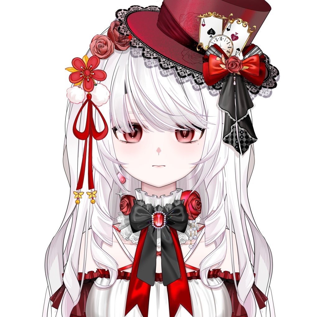 【VTS】【VTuber向け】頭飾り ベルベットリボン