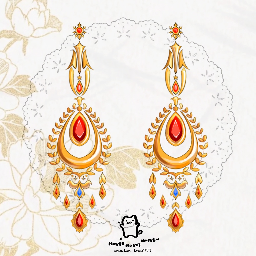 【VTS】【VTuber向け】 vtuber asset |earrings