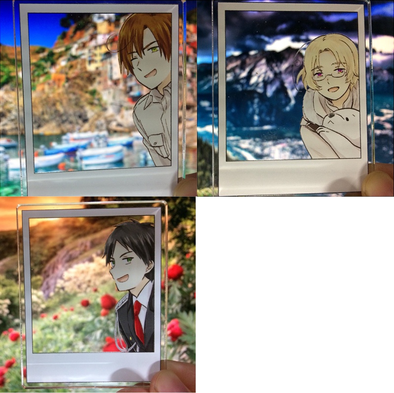 ポラロイド風アクキー