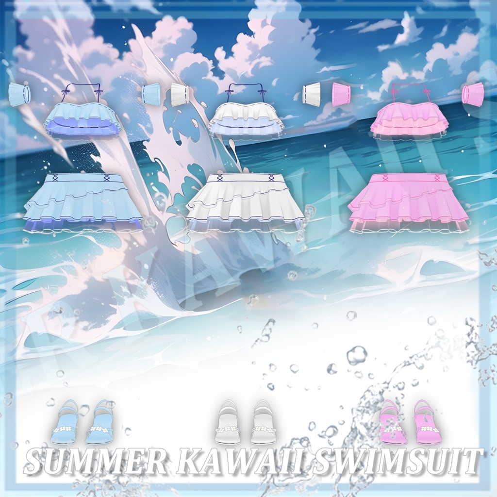 5アバター対応水着 【 summer kawaii swimsuit 】