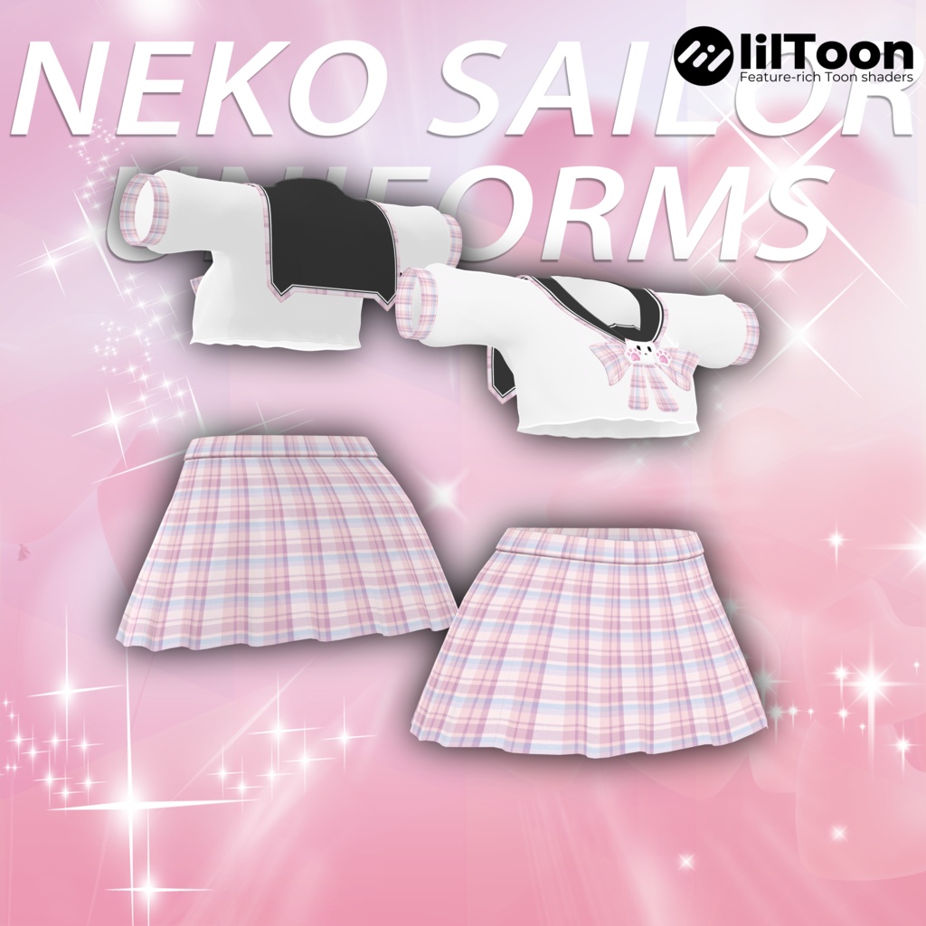 7アバター対応猫の制服 neko sailor uniforms