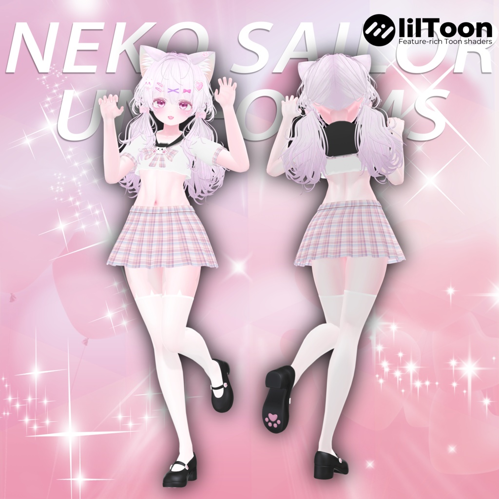 7アバター対応猫の制服 neko sailor uniforms