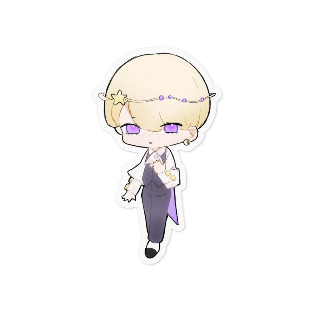 星の男の子　ステッカー