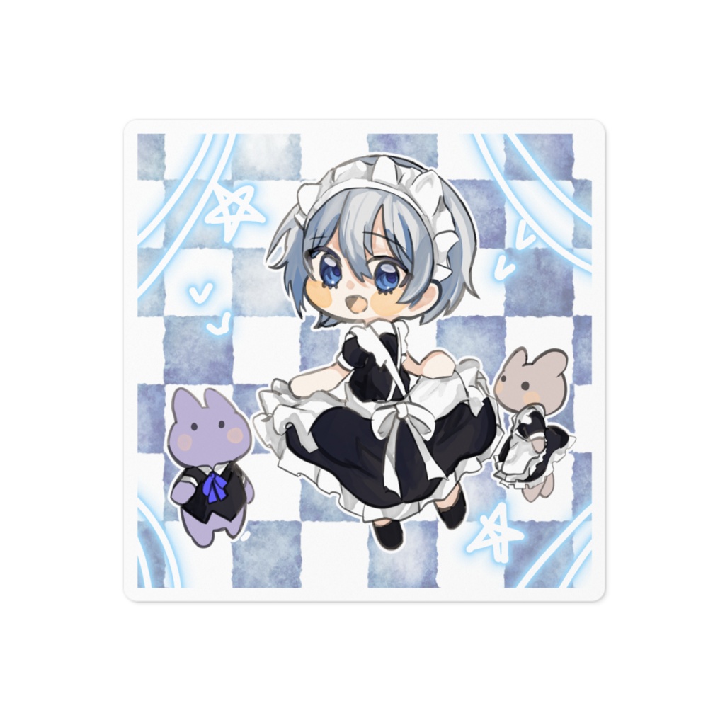 メイド世界ちゃん　ステッカー