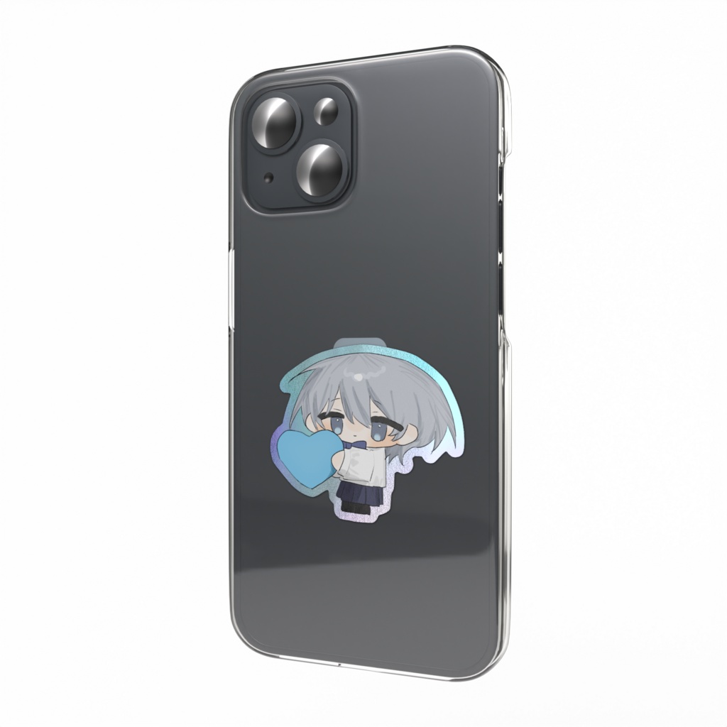 世界ちゃん　デフォルメオーロラスマホステッカー