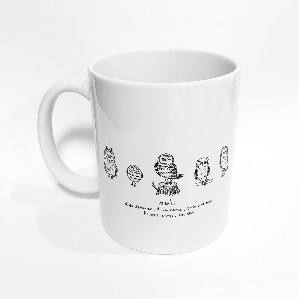 【再入荷】ふくろうのマグカップ【ゆるふくろう】