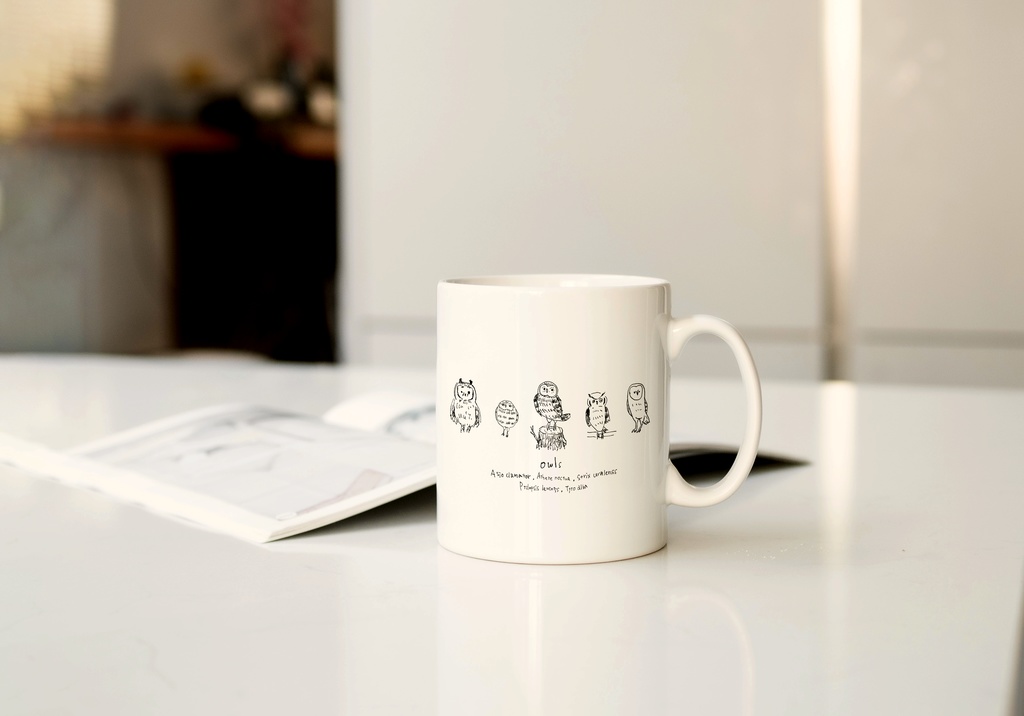 【再入荷】ふくろうのマグカップ【ゆるふくろう】