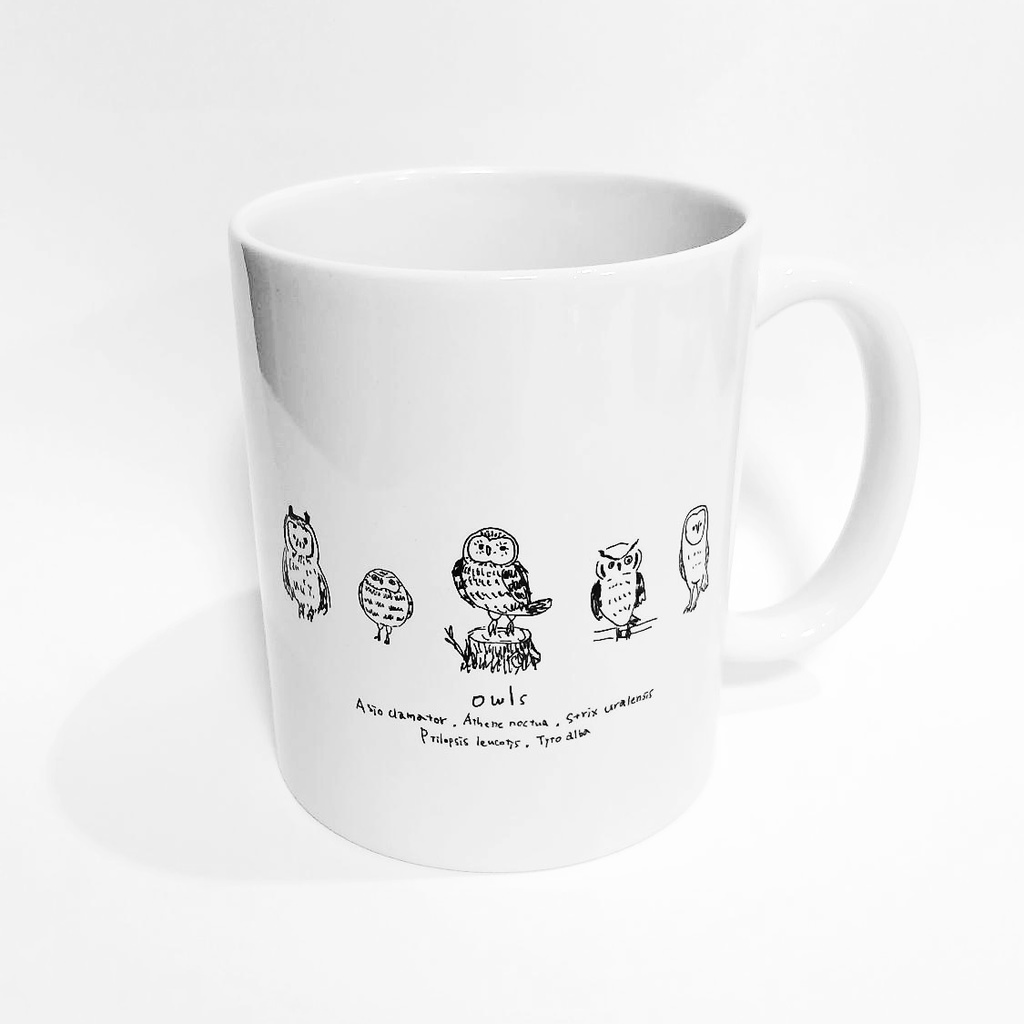 【再入荷】ふくろうのマグカップ【ゆるふくろう】