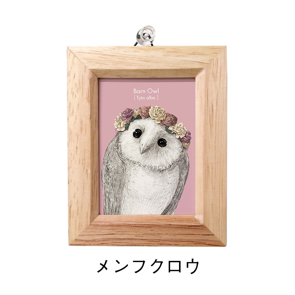 ミニ額 長方形【ふくろう 8種】