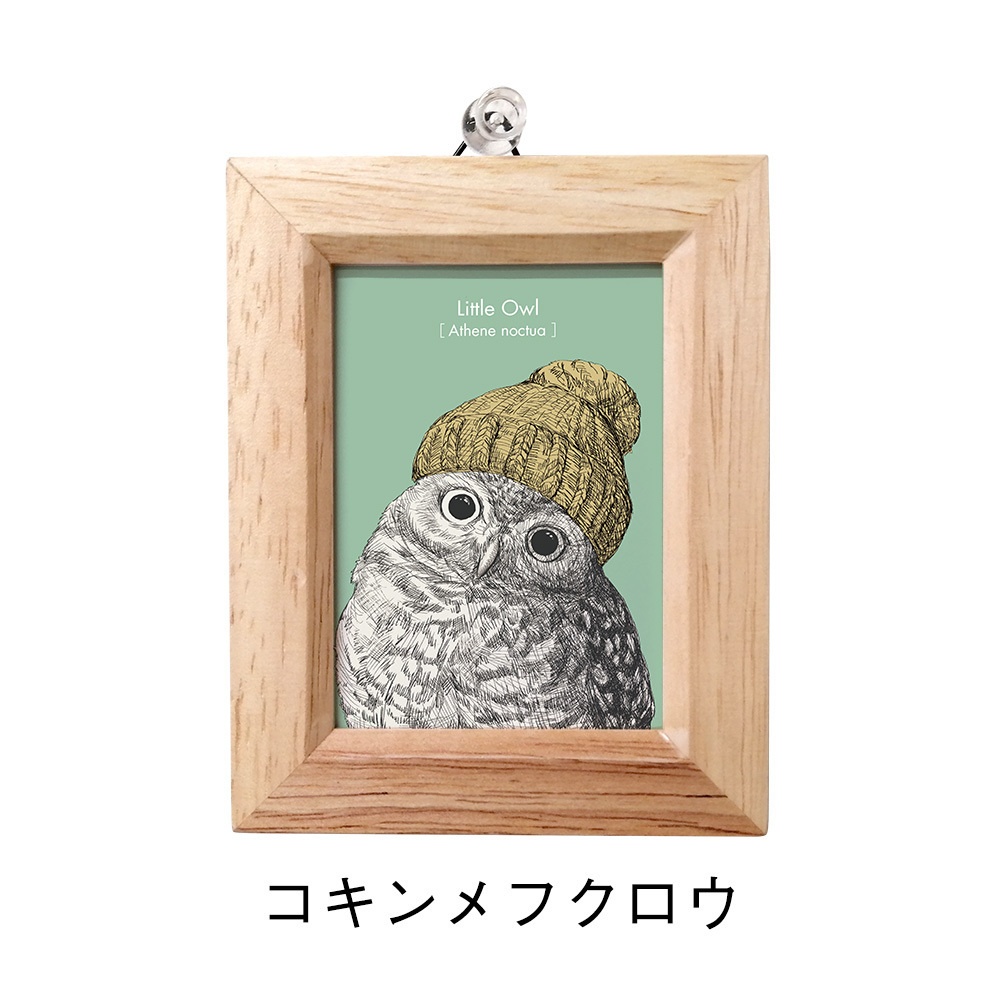 ミニ額 長方形【ふくろう 8種】