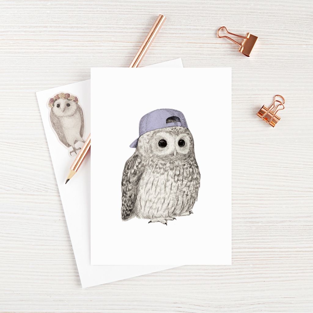 ポストカード【ふくろう9枚セット】