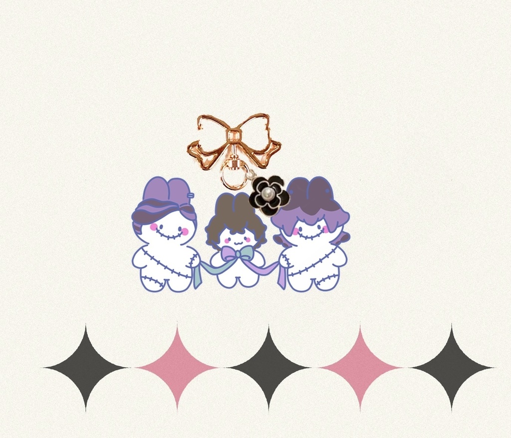 灰武うさぎアクキー 