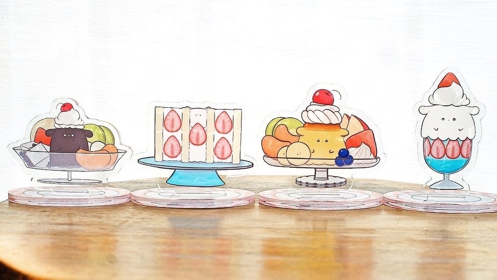 擬態妖精ミミカ 喫茶店 アクリルスタンド