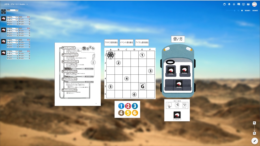 ポストアポカリプティックバンドツアーTRPG メタル・ジャーニー
