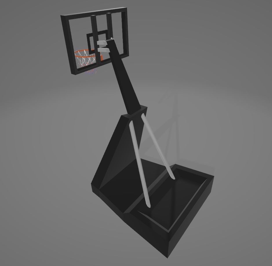 バスケットボールセット(リング・ボール・ハーフコート白線)