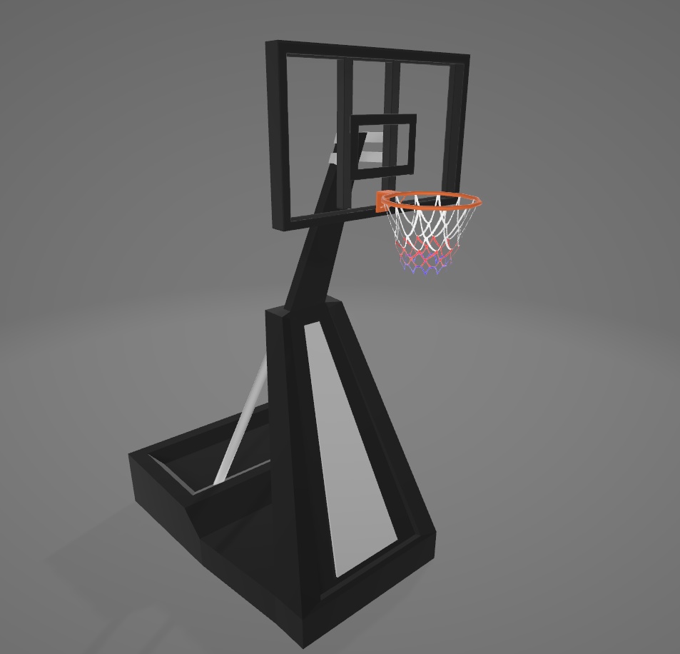 バスケットボールセット(リング・ボール・ハーフコート白線)