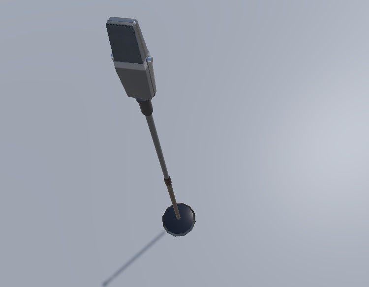 【無料】漫才のマイク_cluster用高さ調整ギミック付き