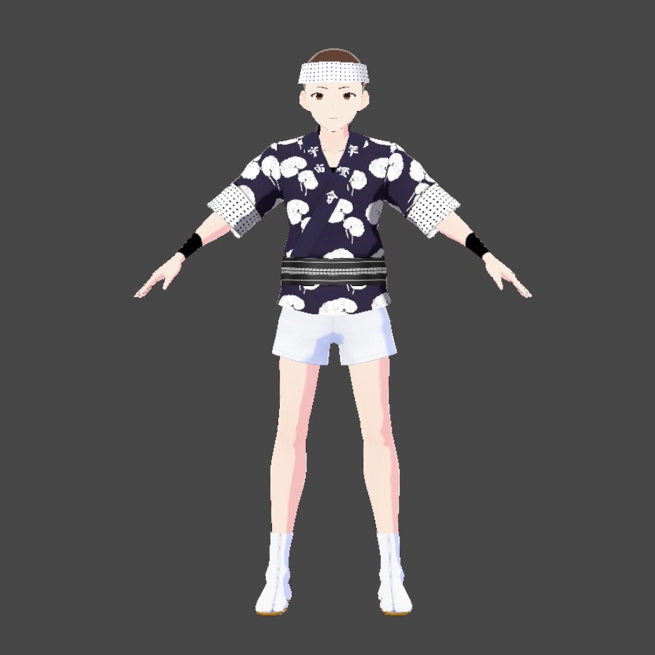 【無料】【VRoid衣装_カスタムアイテム】秋田県の竿燈祭りセット