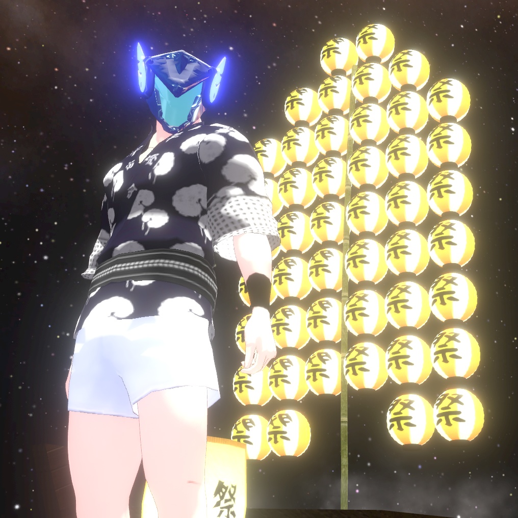 【無料】【VRoid衣装_カスタムアイテム】秋田県の竿燈祭りセット