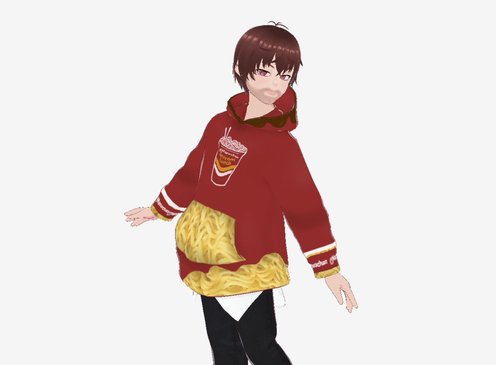 Beef Ramen Gamer oversized Hoodie Male/Female