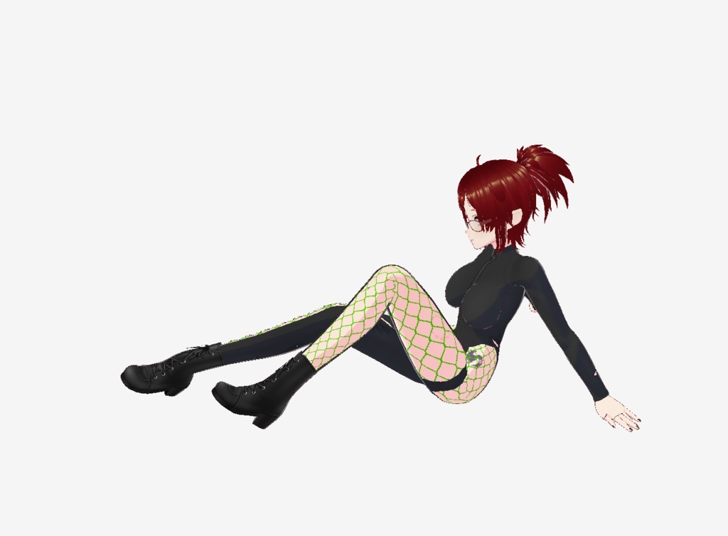 Green Fishnet Catsuit / Rave wear