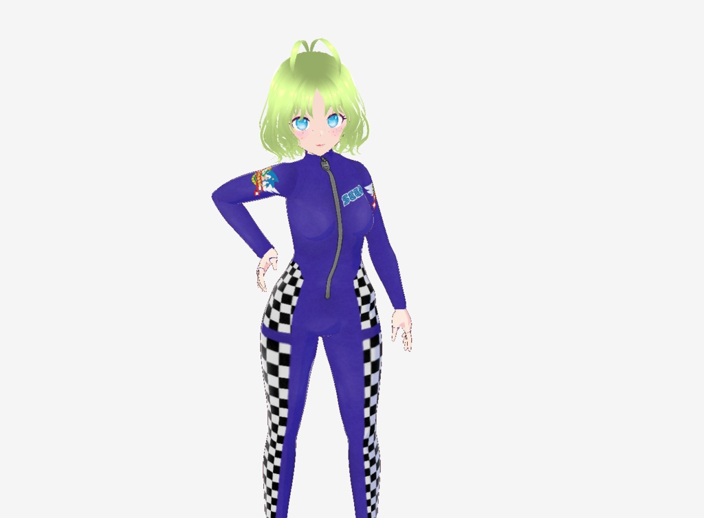 Women's Racesuit Sonic the Hedgehog inspired