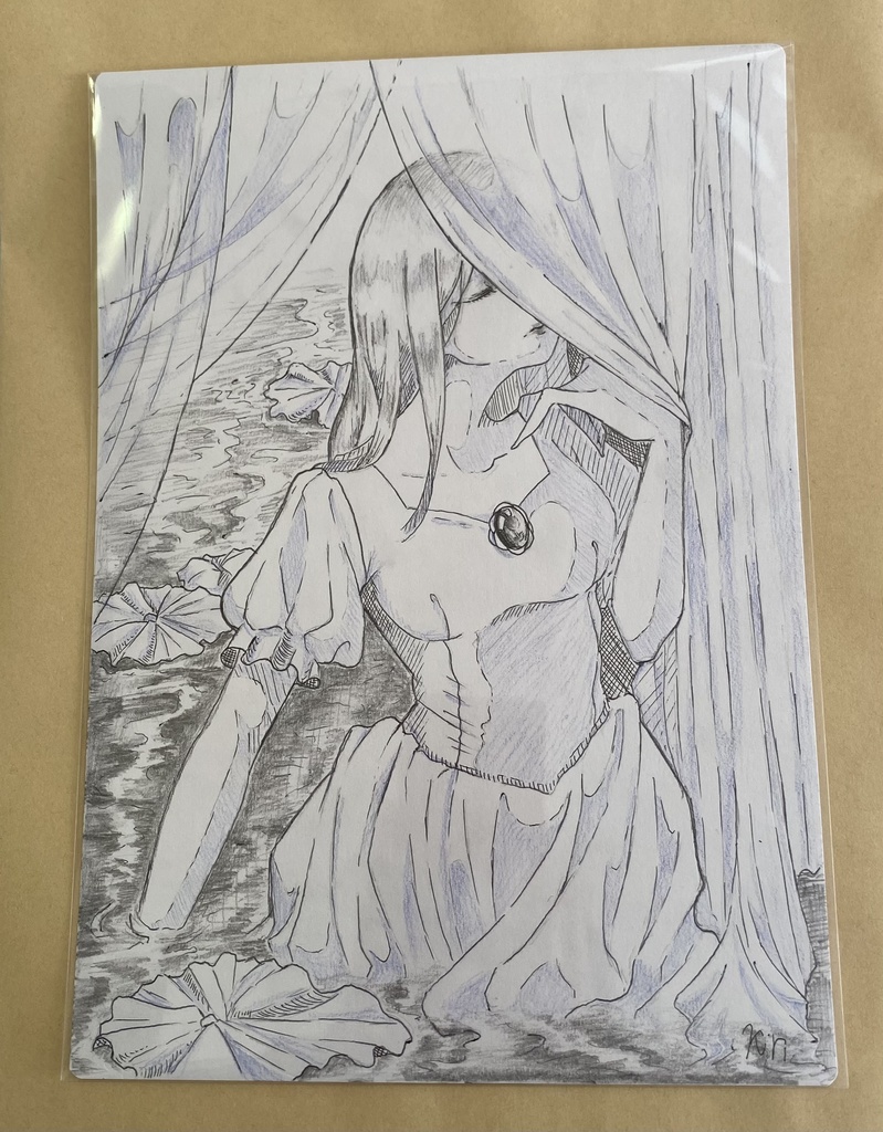 【手描き原画】Lily in Silence【Original hand-drawn】