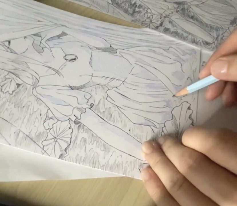 【手描き原画】Lily in Silence【Original hand-drawn】