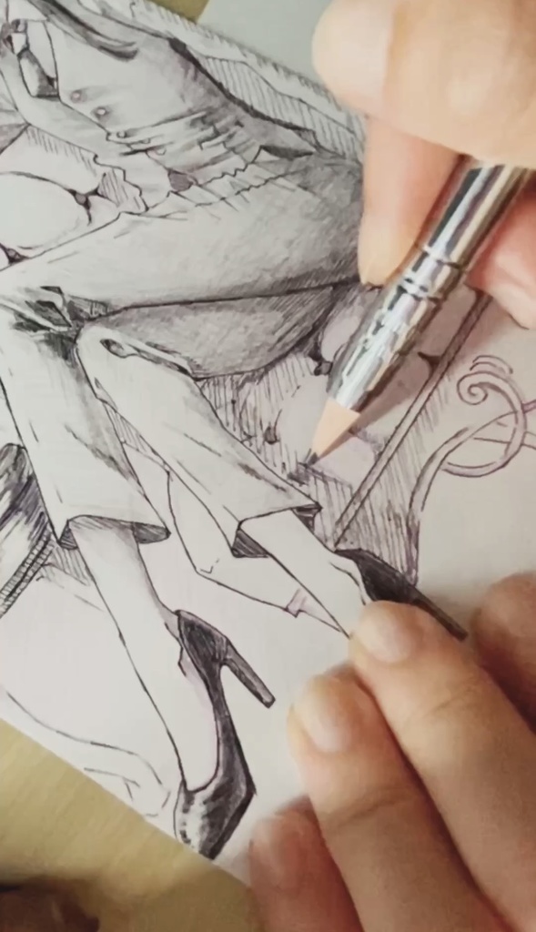 【手描き原画/Original hand-drawn】