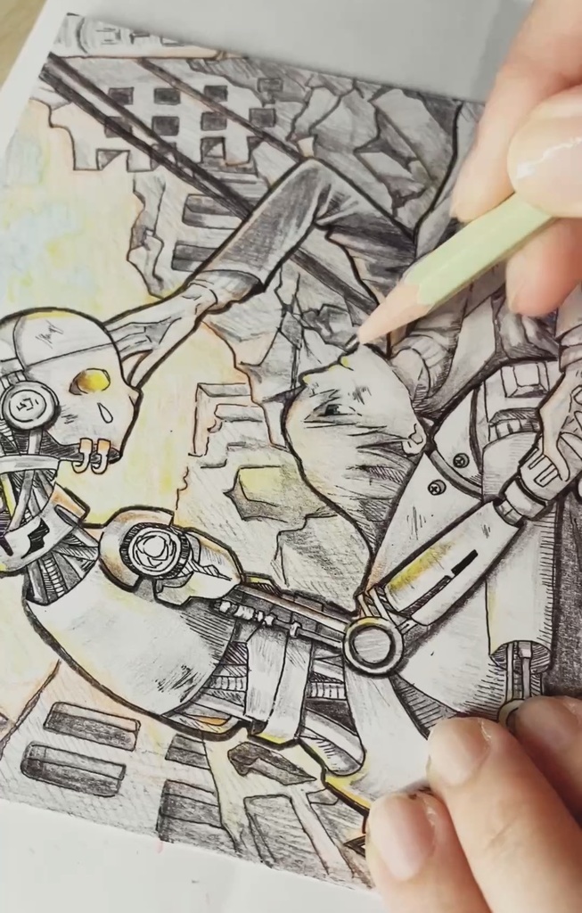 【手描き原画】Dear AI【Original hand-drawn】