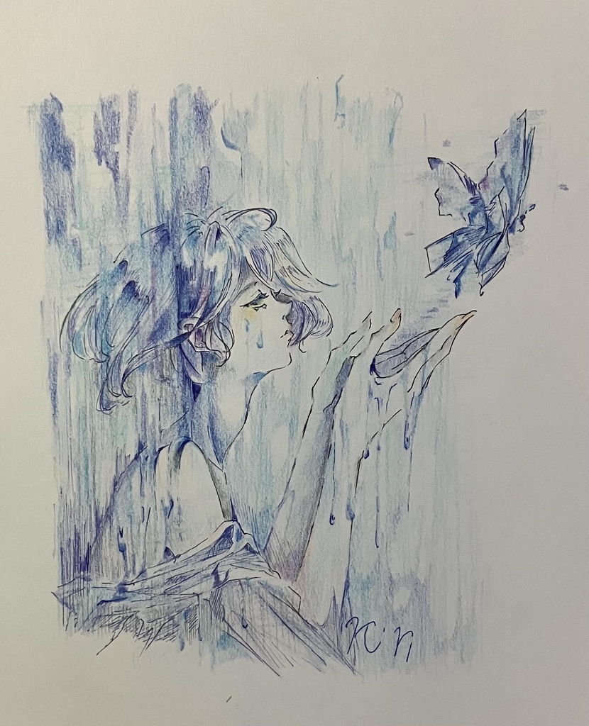 【手描き原画】Farewell【Original hand-drawn】