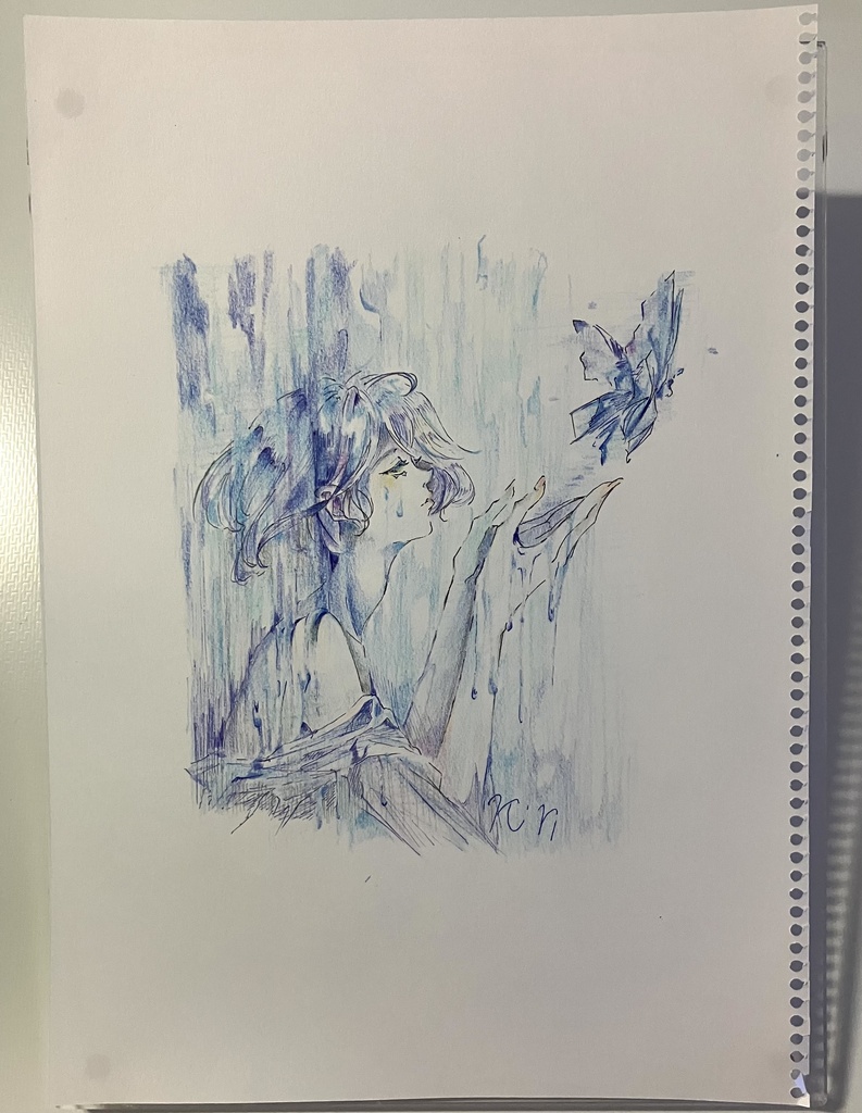 【手描き原画】Farewell【Original hand-drawn】