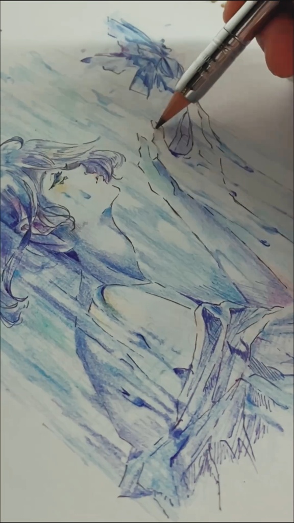 【手描き原画】Farewell【Original hand-drawn】