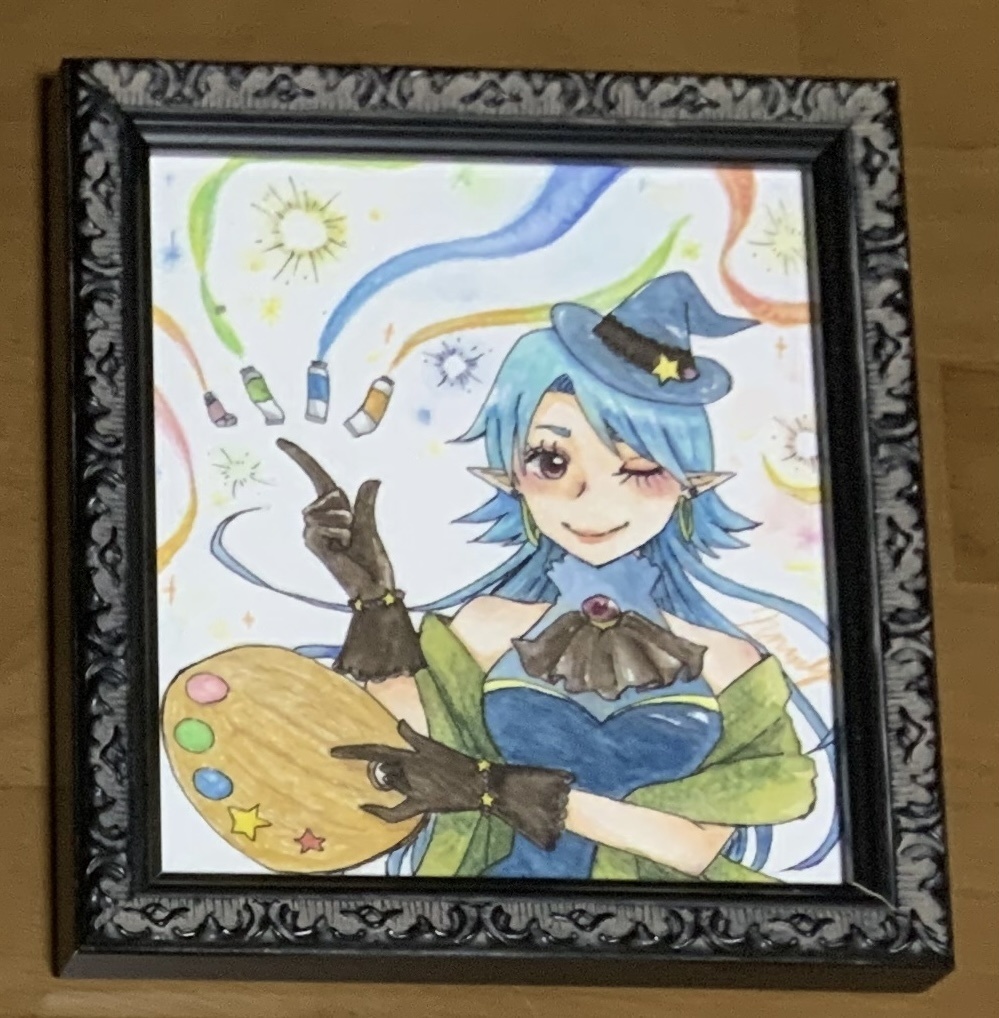 【額装】魔法がほどけて【イラスト】