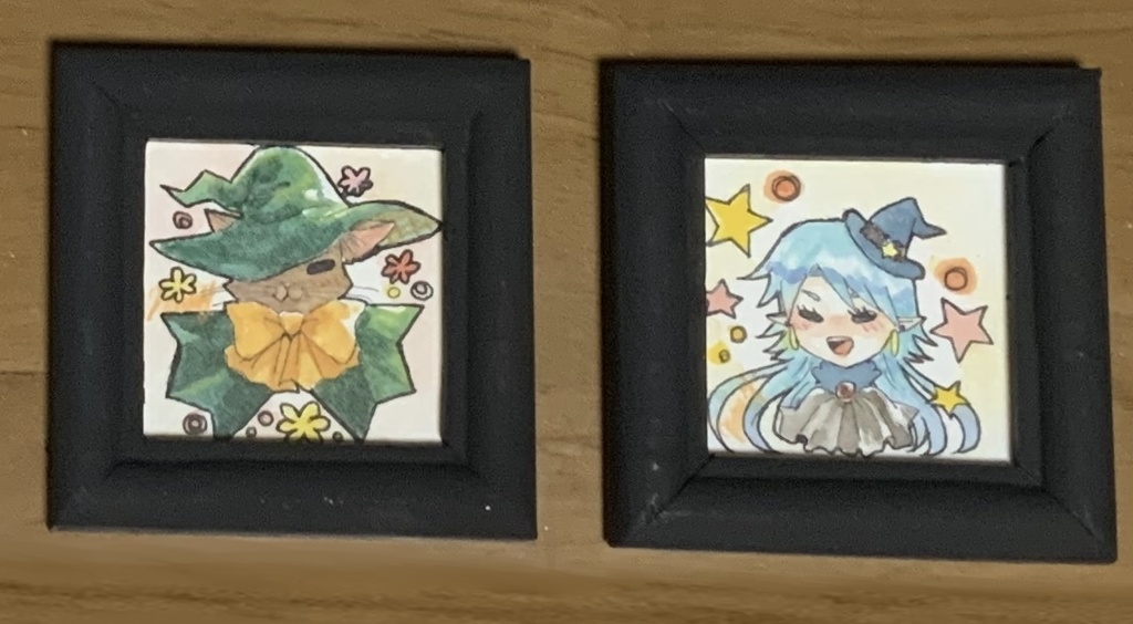 【額装】魔法使い(メグ)(チャチャ)【イラスト】