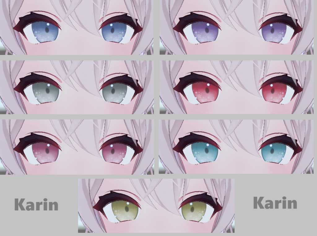 【5 Avatar】Snowflake Eye Textures
