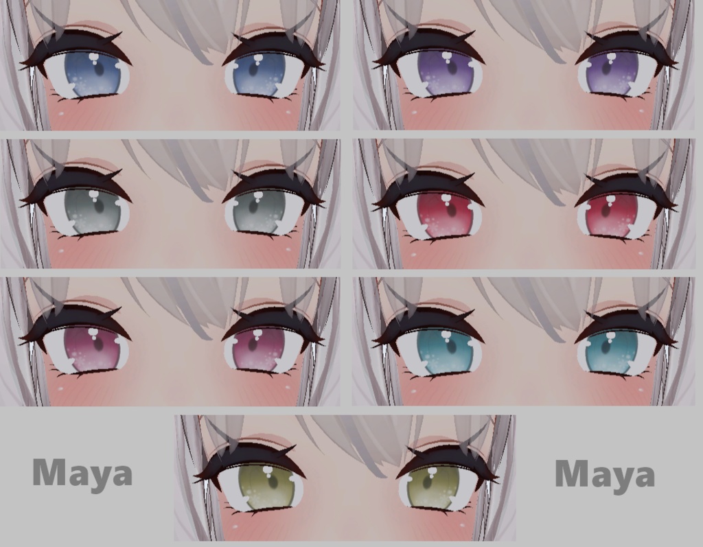 【5 Avatar】Snowflake Eye Textures