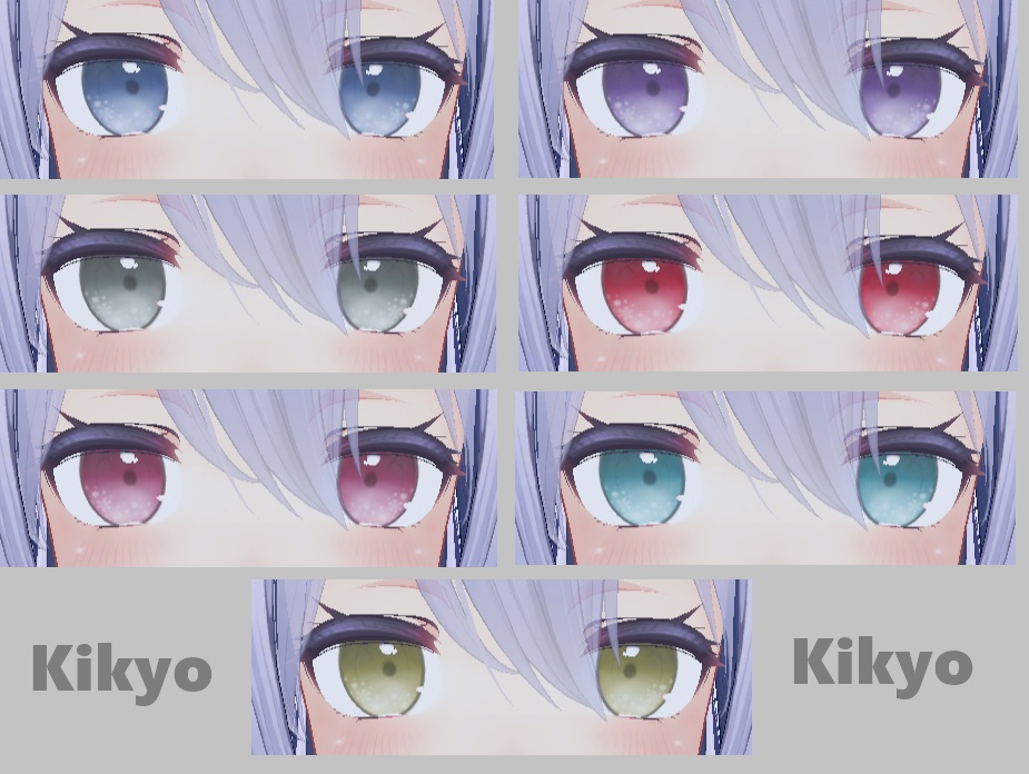 【5 Avatar】Snowflake Eye Textures