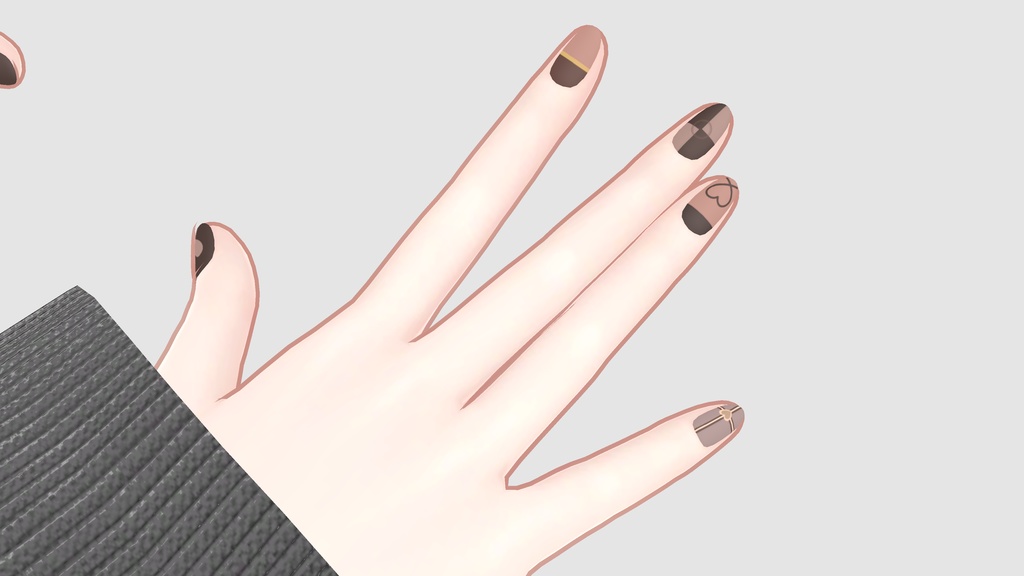 【マヌカ-Manuka】Valentine Chocolate Nail Texture