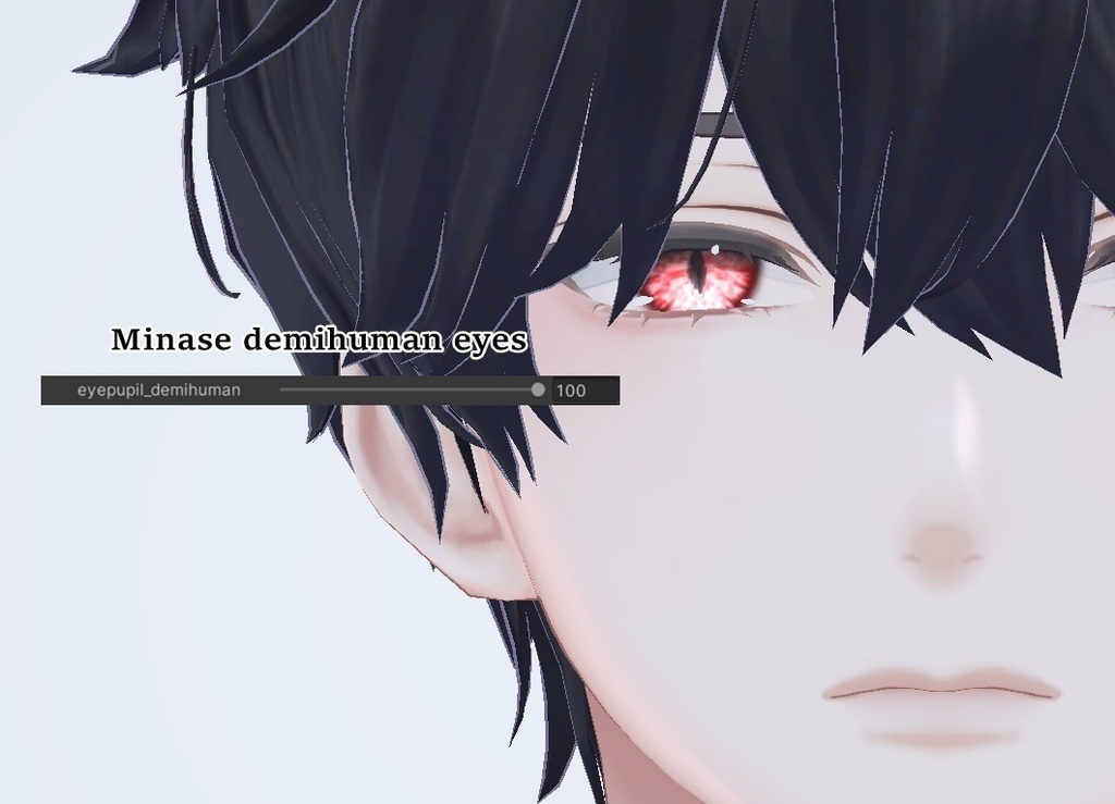 【5アバター対応】 Light Crystal Eye Textures